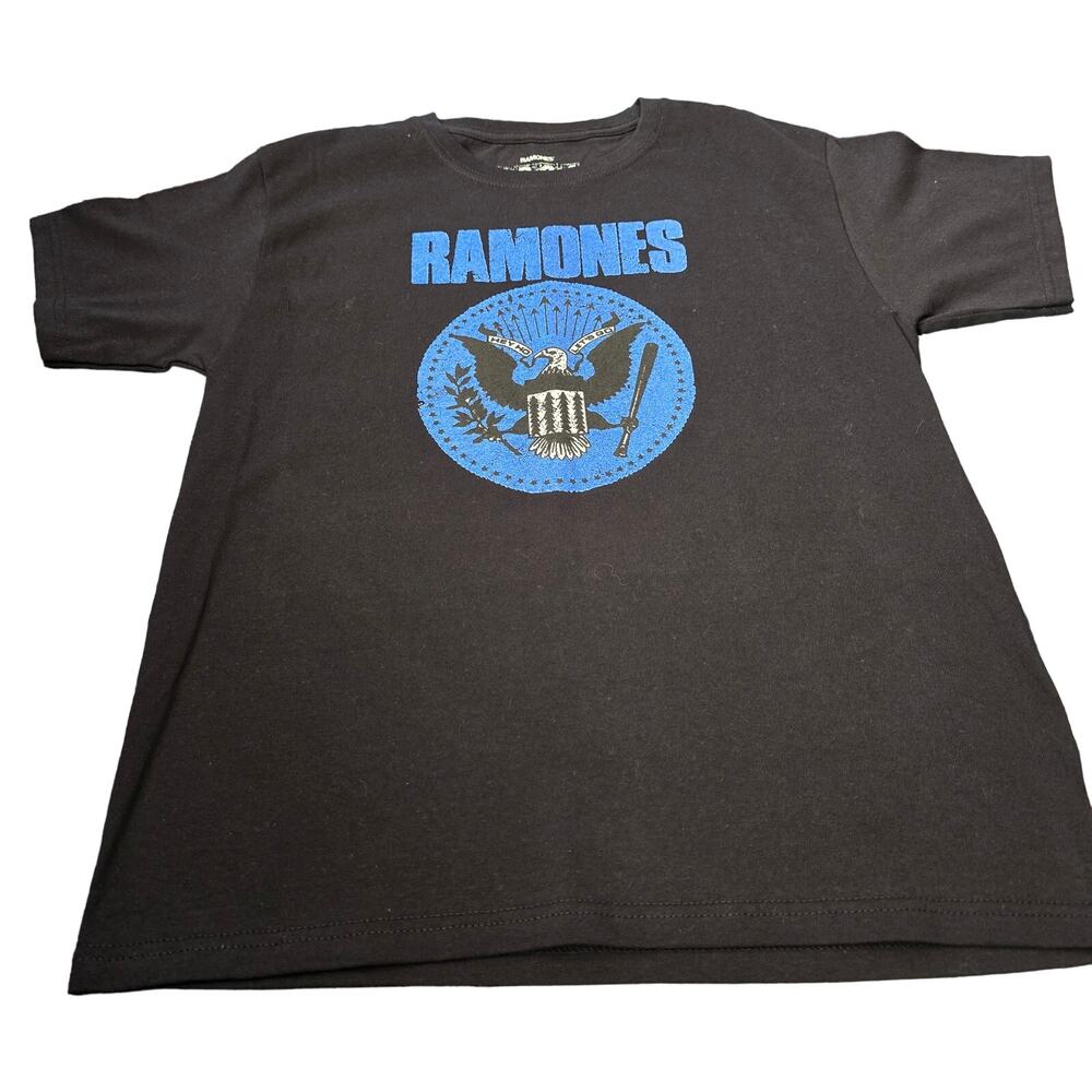NWT Unisex Youth 1234 Oversized Ramones Classic Seal Graphic T-shirt Size 11/12